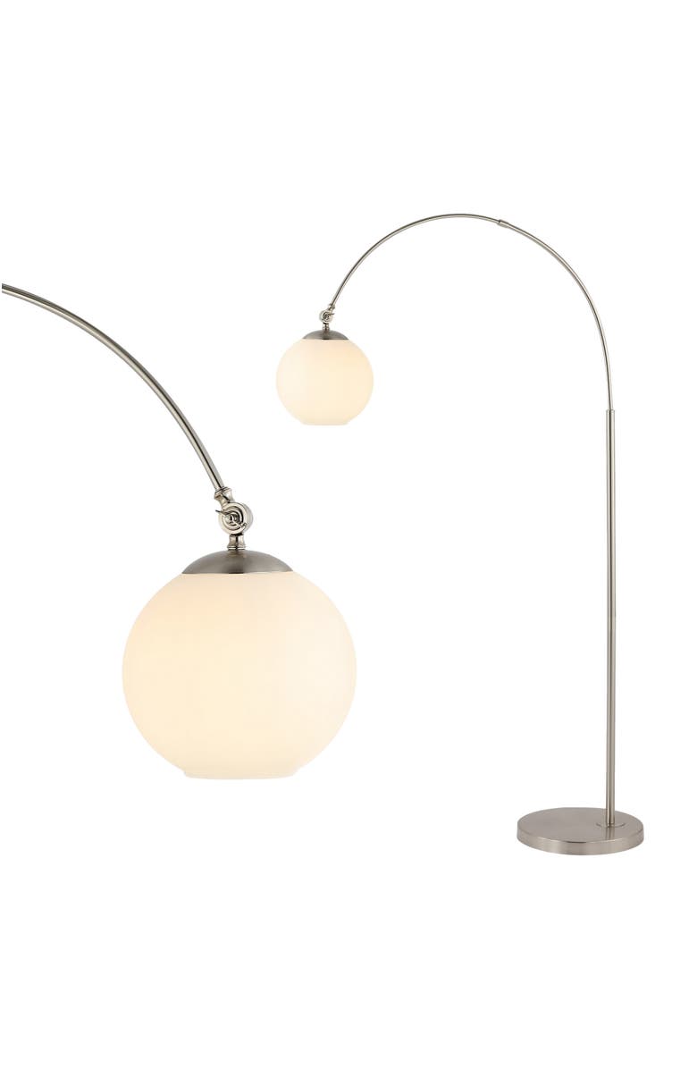 JONATHAN Y Nora 71" Coastal Vintage Iron LED Floor Lamp, Main, color, 