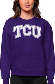 ANTIGUA Women's Antigua Purple TCU Horned Frogs Victory Crewneck Pullover Sweatshirt