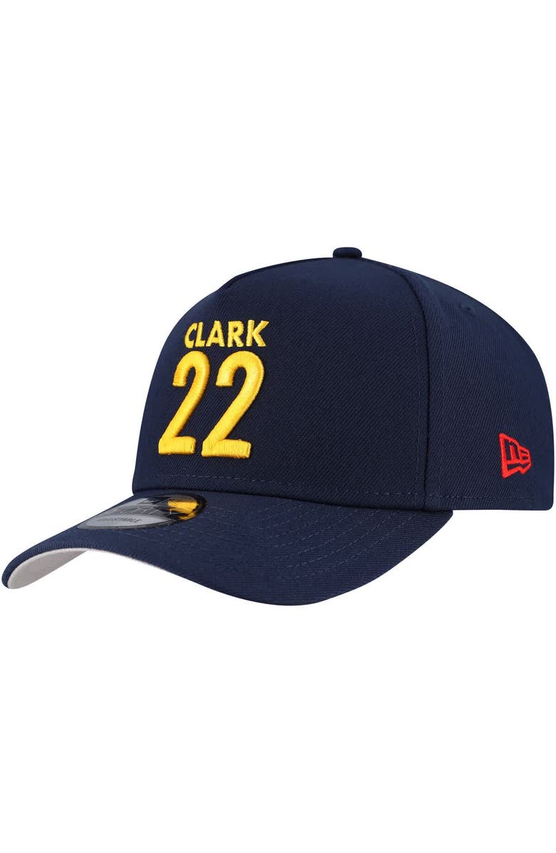 New Era Caitlin Clark Navy Indiana Fever WNBA A-Frame 9FORTY Adjustable Hat, Alternate, color, Navy
