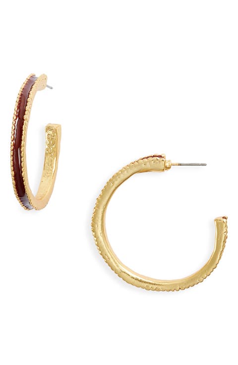 Espresso Hoop Earrings