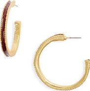 Karine Sultan Espresso Hoop Earrings