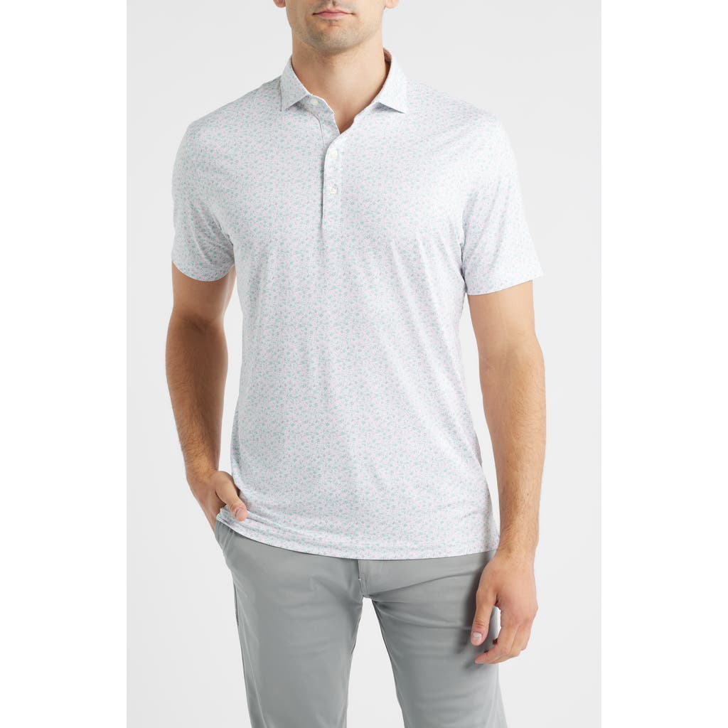 Johnnie-o Marietta Featherweight Prep-formance Jersey Polo In Multi