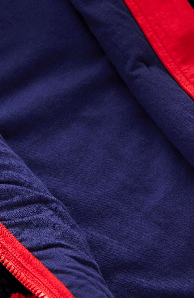 Mini Boden Kids' Eden Appliqué Textured Fleece Jacket, Alternate, color, Celestial Applique Shapes