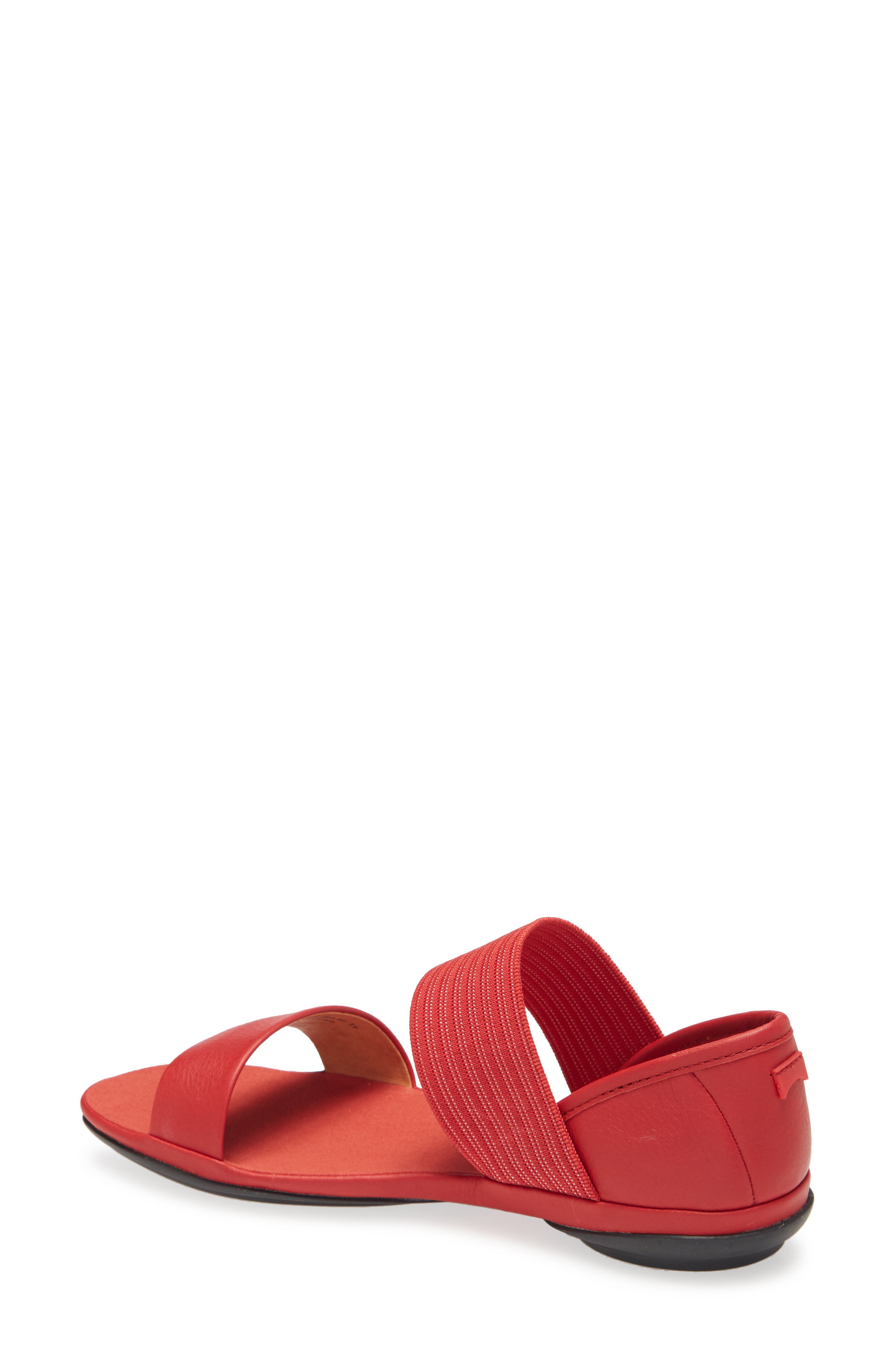 'Right Nina' Sandal, Alternate, color, RED LEATHER