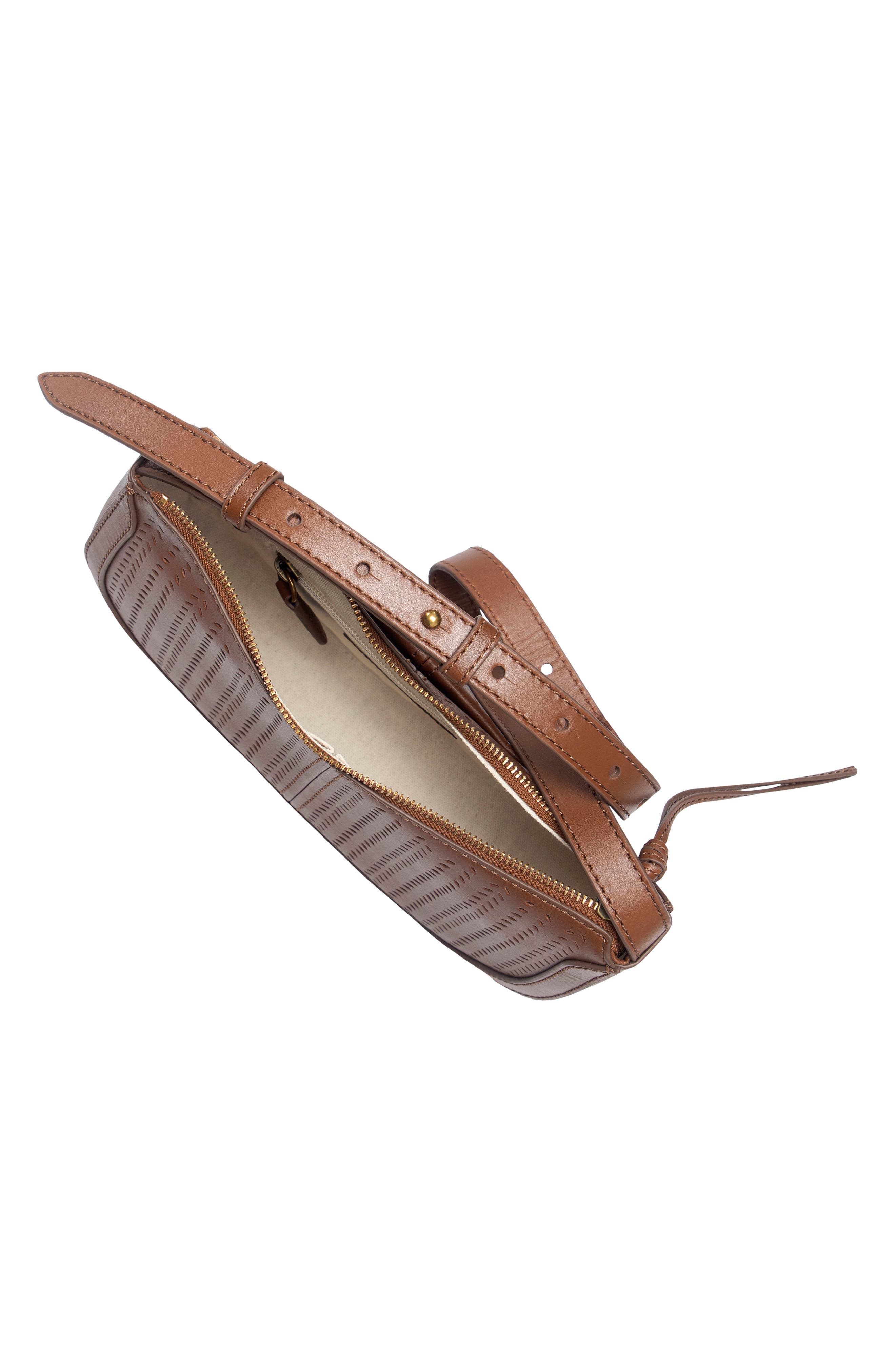 Frye Stella Baguette Shoulder Bag, Alternate, color, Cognac