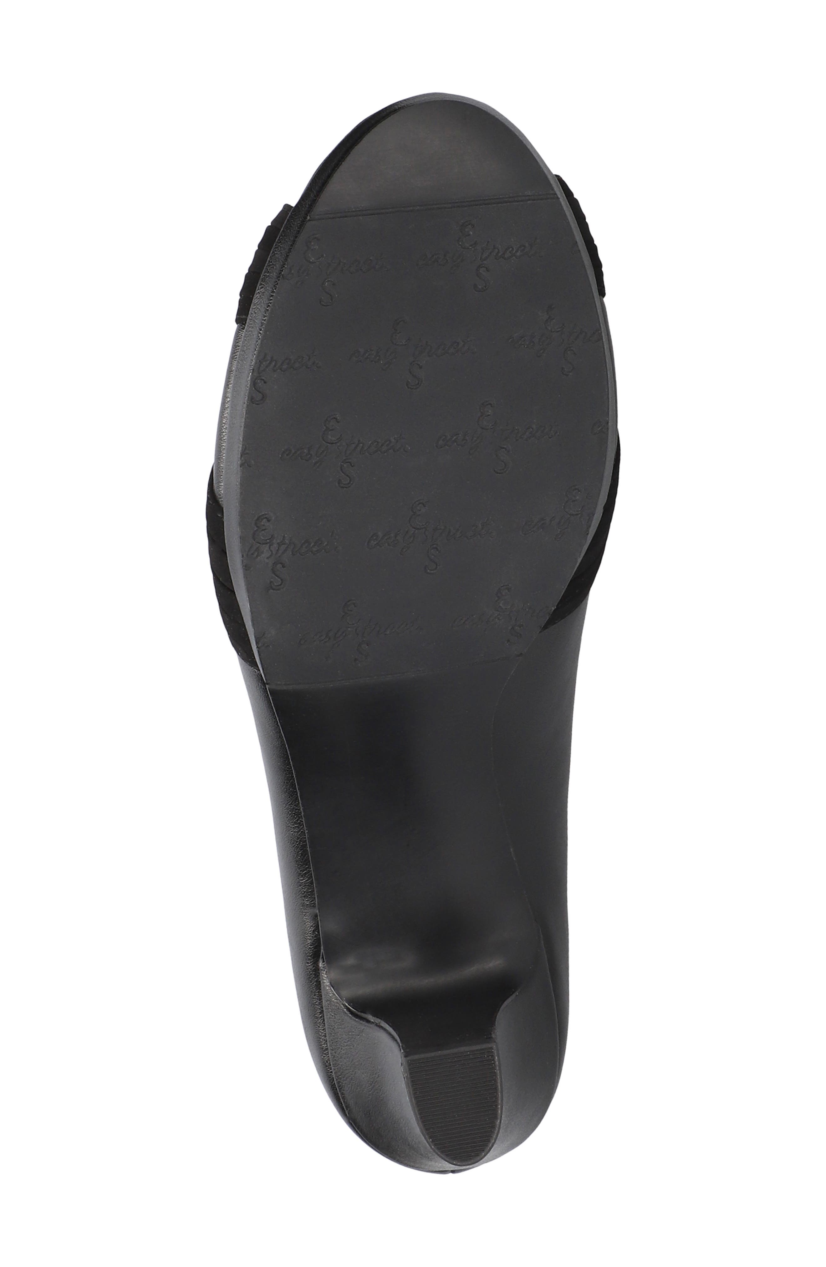 Lavish Peep Toe Pump, Alternate, color, BLACK