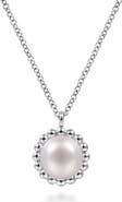 Gabriel & Co. Bujukan Pearl Pendant Sterling Silver Necklace