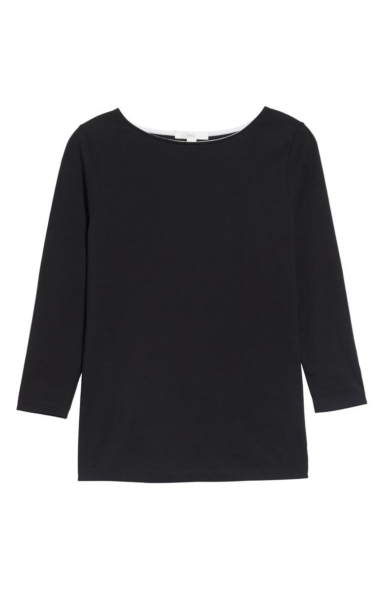 1901 Bateau Neck Tee, Alternate, color,