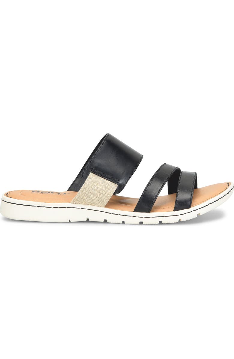 Børn Blakely Slide Sandal, Alternate, color, Black Leather