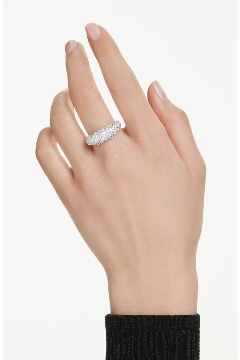 Sublima Crystal Ring, Alternate, color, WHITE/ SILVER