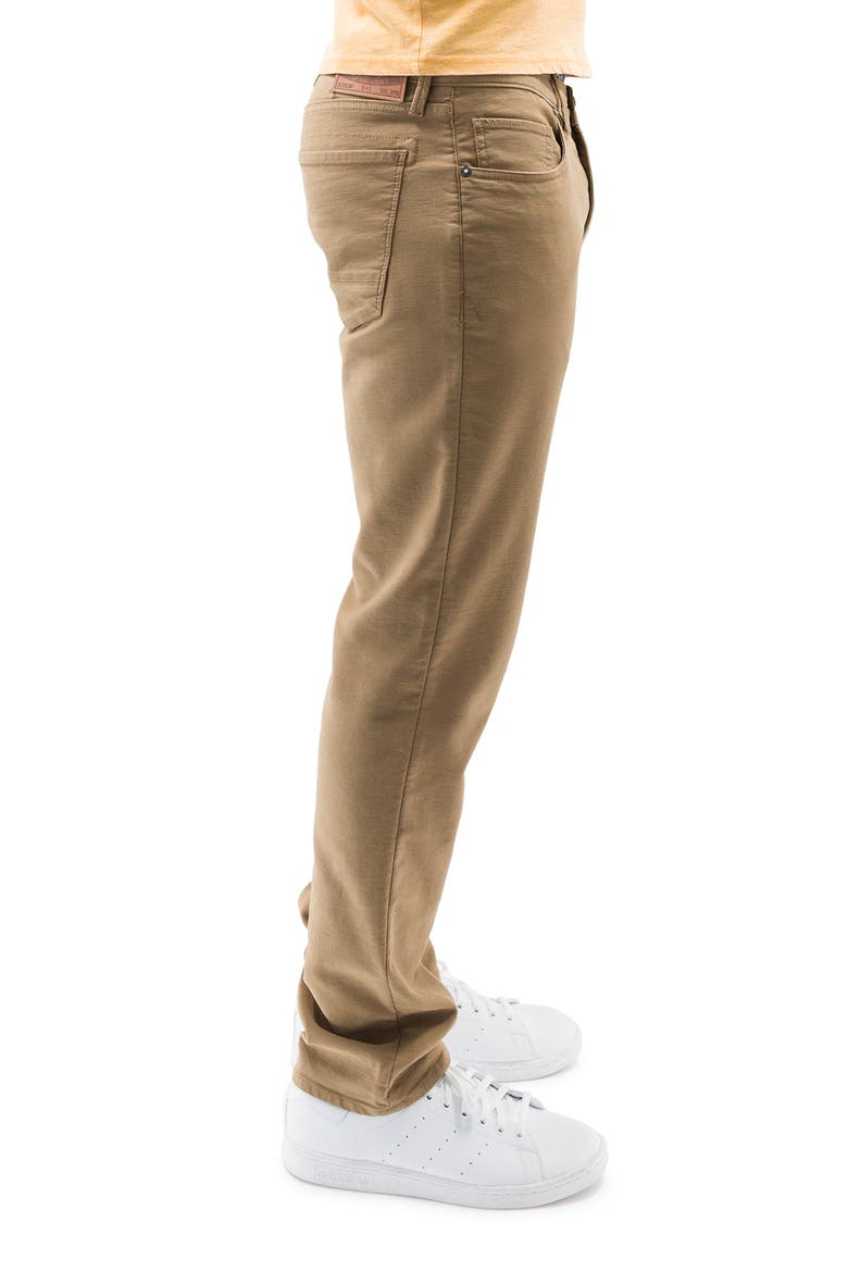 Comfort Athletic Fit Five Pocket Pants, Alternate, color, KANGAROO