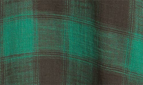 Lucky Brand Clyde Plaid Coton Flannel Button-up Shirt In Green