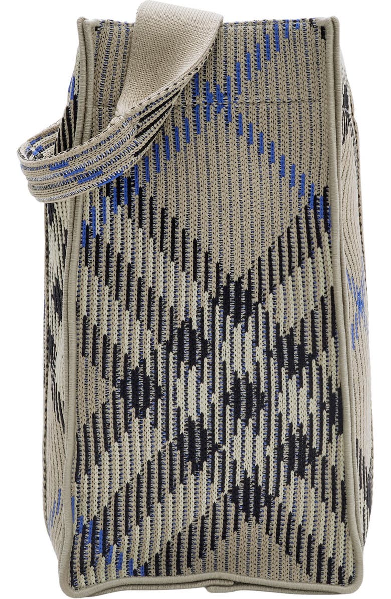 Burberry Small Check Knitted Tote, Alternate, color,
