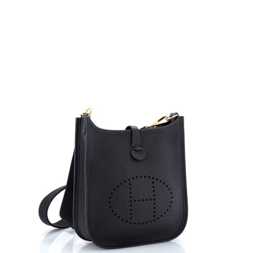 Pre-owned Hermes Hermes Evelyne Bag Gen Iii Clemence Tpm In Black