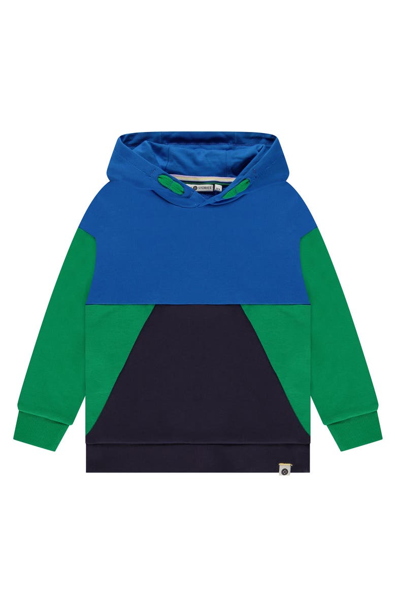 Stains and Stories by Babyface Colorblock Hoodie, Main, color, River