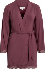 Nordstrom Moonlight Eco Lace Trim Robe