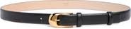 Khaite Dome Buckle Leather Belt