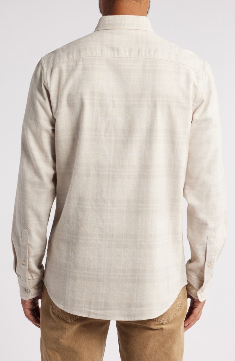 Nordstrom Dave Plaid Button-Down Shirt, Alternate, color, Grey Owl Dave Plaid