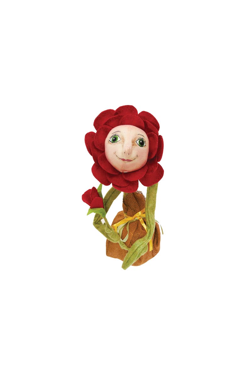 Gallerie II Poppy Sunflower Figurine, Main, color, Red