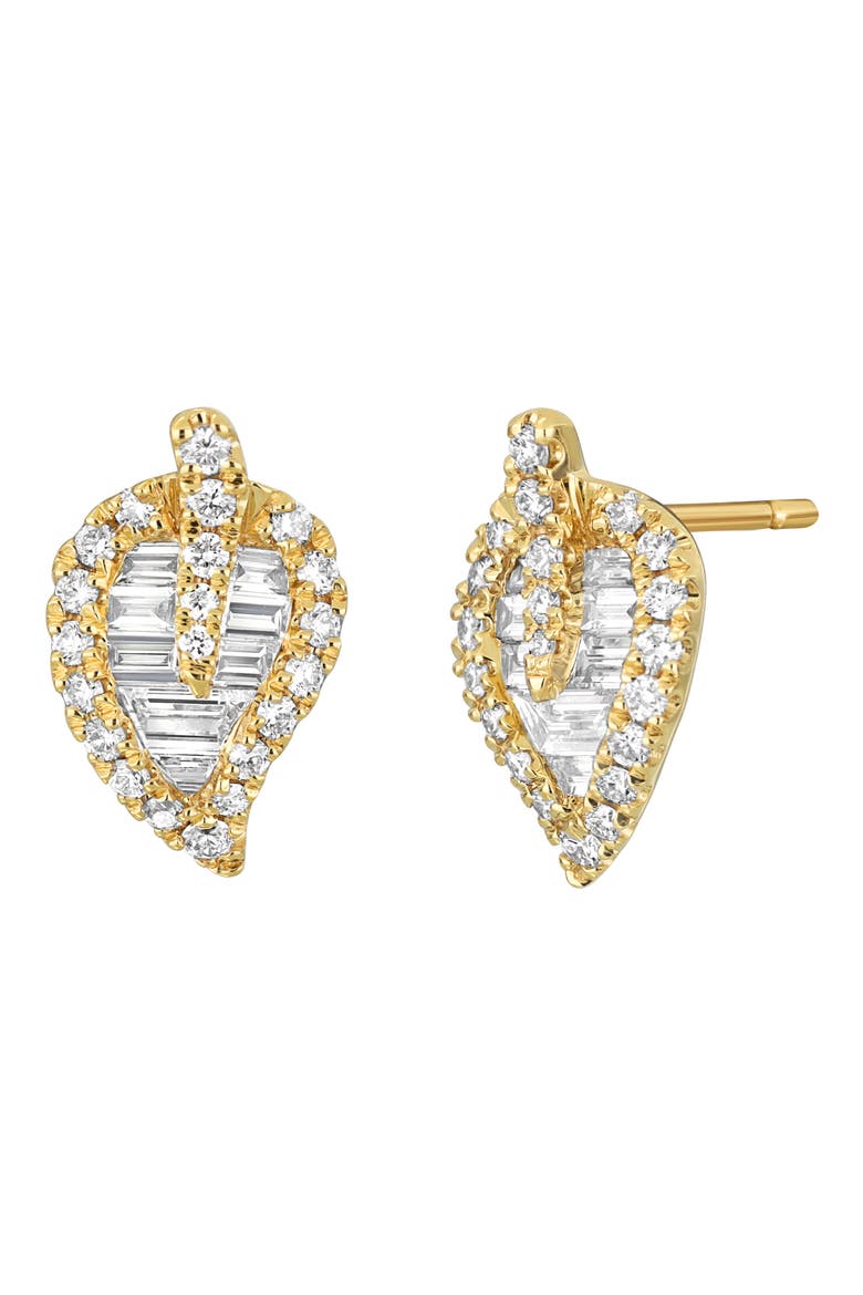 Getty 18k Gold Diamond Stud Earrings, Main, color, 18KY