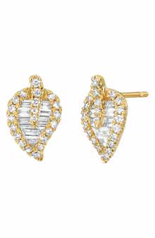 Getty 18k Gold Diamond Stud Earrings
