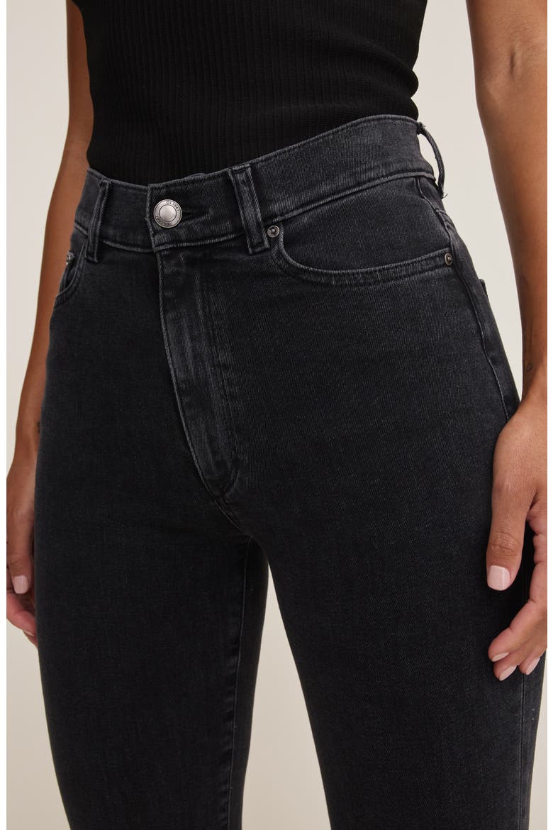 Halle Straight High Waist Instasculpt™ Jeans, Alternate, color, NIGHTSHADE