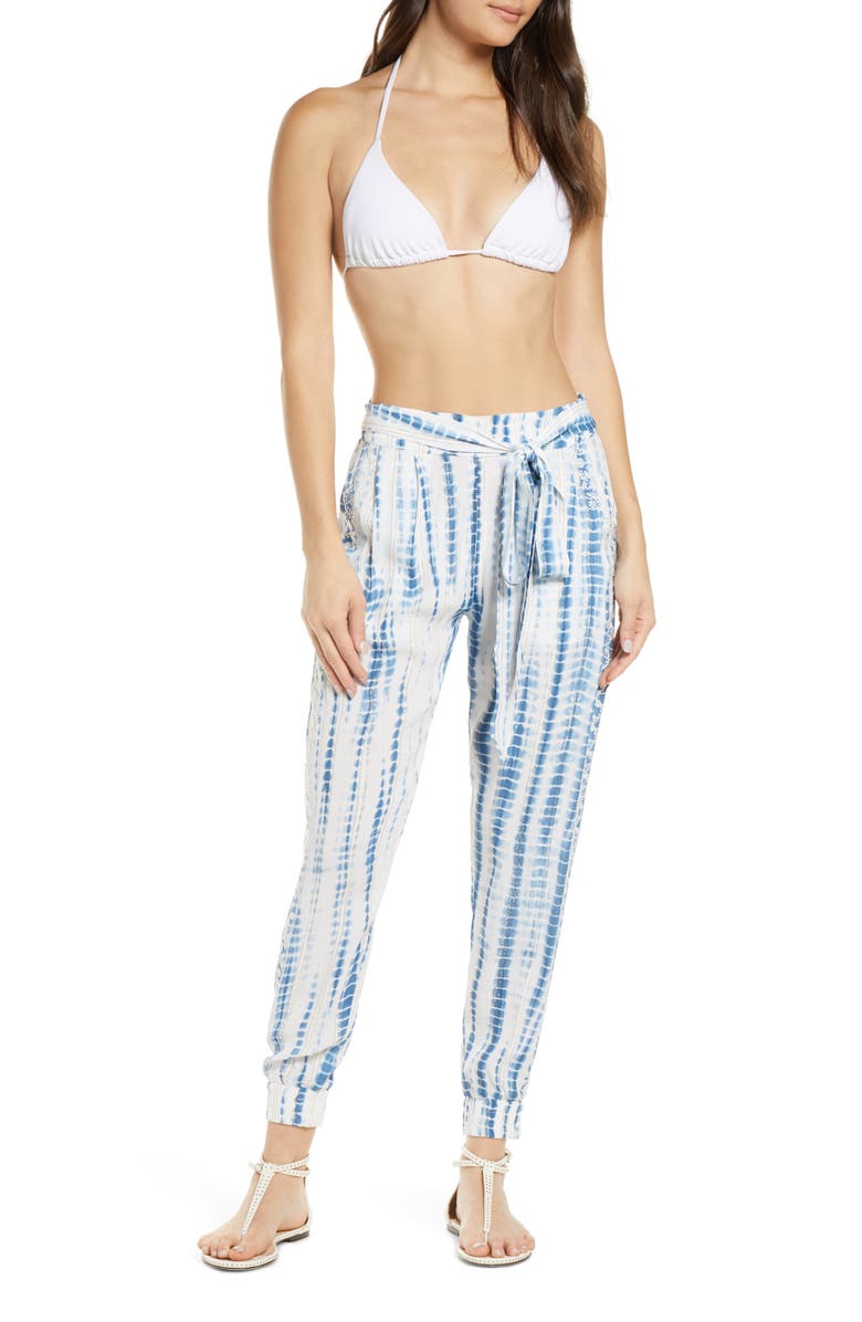 Hemant & Nandita Moss Crepe Cover-Up Pants, Main, color, 