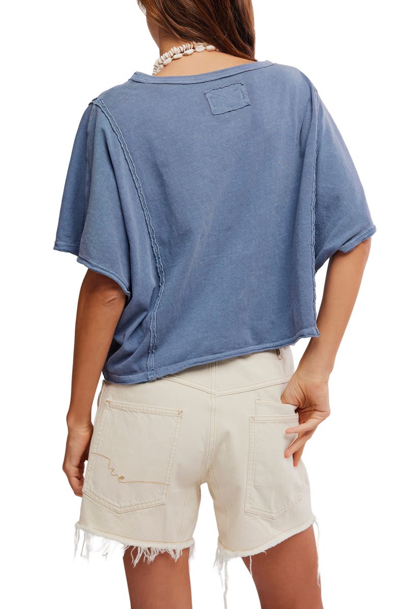 Free People Next Level Batwing Oversize T-Shirt, Alternate, color, Night Shadow