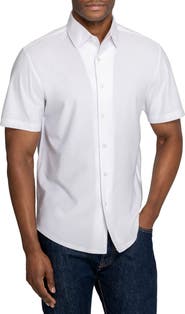Brooklyn Brigade Solid Mapleton Luxe Cross Dyed Short Sleeve Shirt