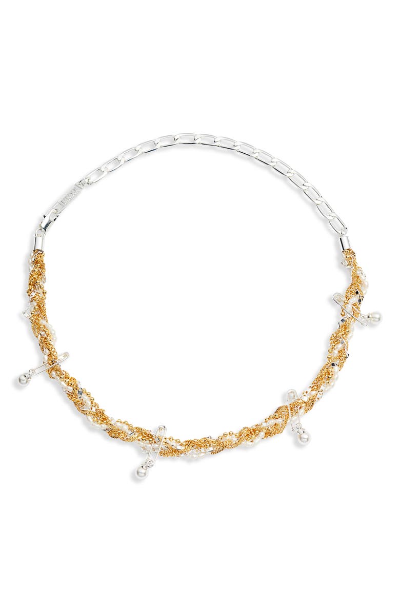 Billie Valentine Tangle Genuine Pearl Necklace, Main, color, 