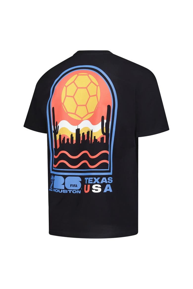 Men's Outerstuff  Black 2026 FIFA World Cup Houston Host City Local Oversized T-Shirt, Alternate, color, Black