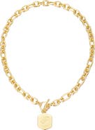 Adornia Monogram Initial Pendant Necklace