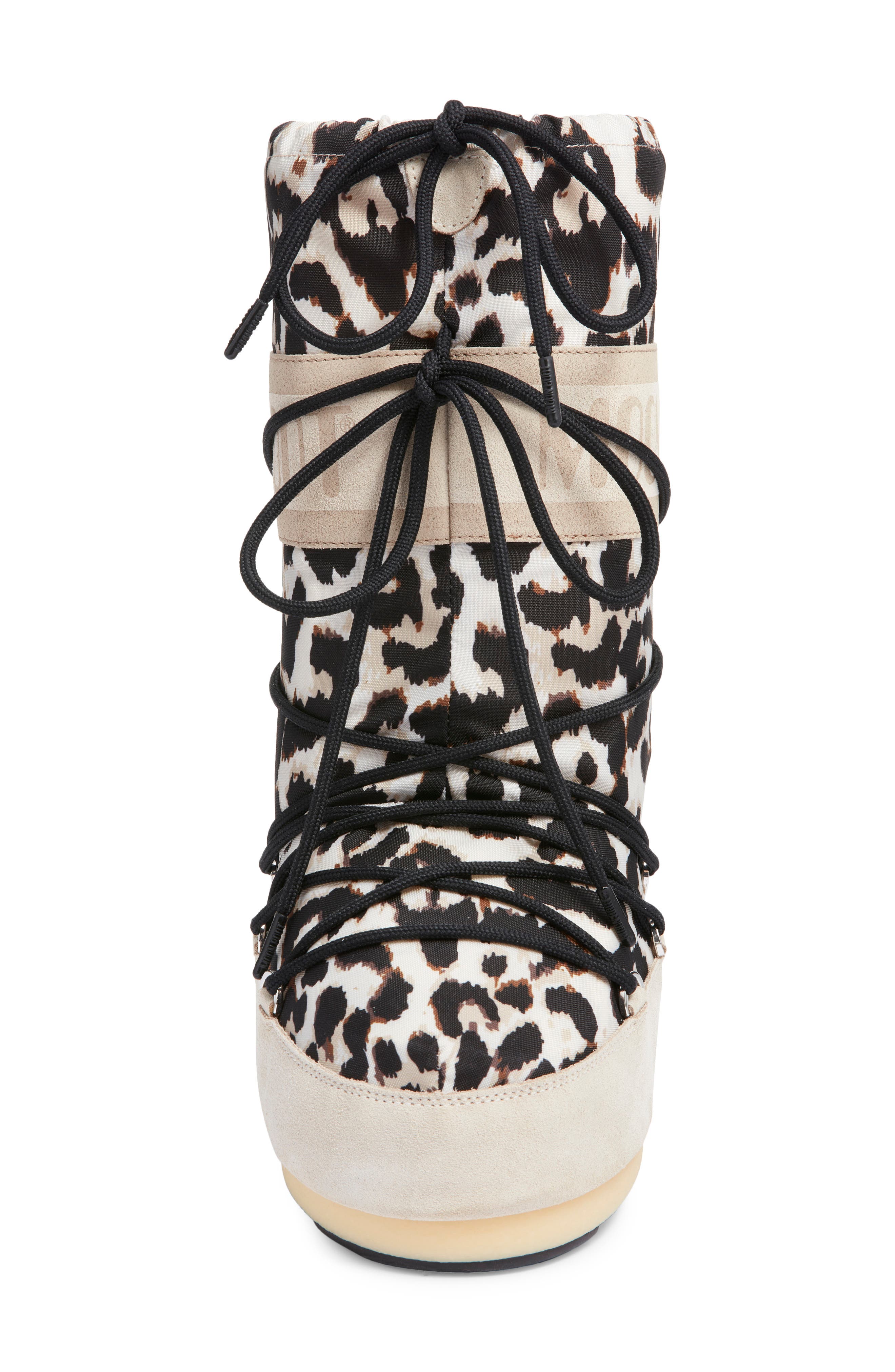 Moon Boot<sup>®</sup> Icon Water Repellent Moon Boot, Alternate, color, Light Leopard
