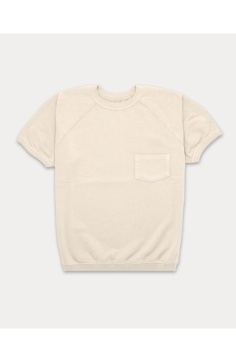 Fortela Highway Short-Sleeve Brushed Jersey Sweatshirt, Main, color, Ecru