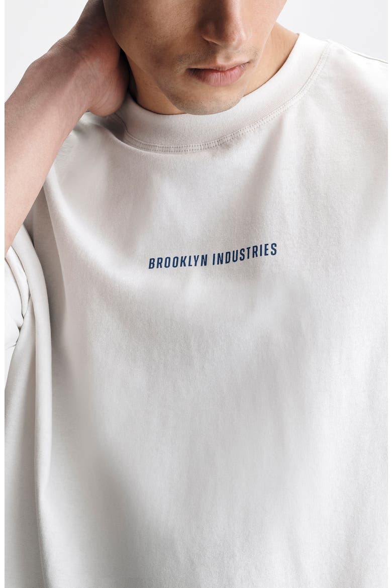 Loose Fit Water Tower Cotton Graphic T-Shirt, Alternate, color, WHITE ONYX