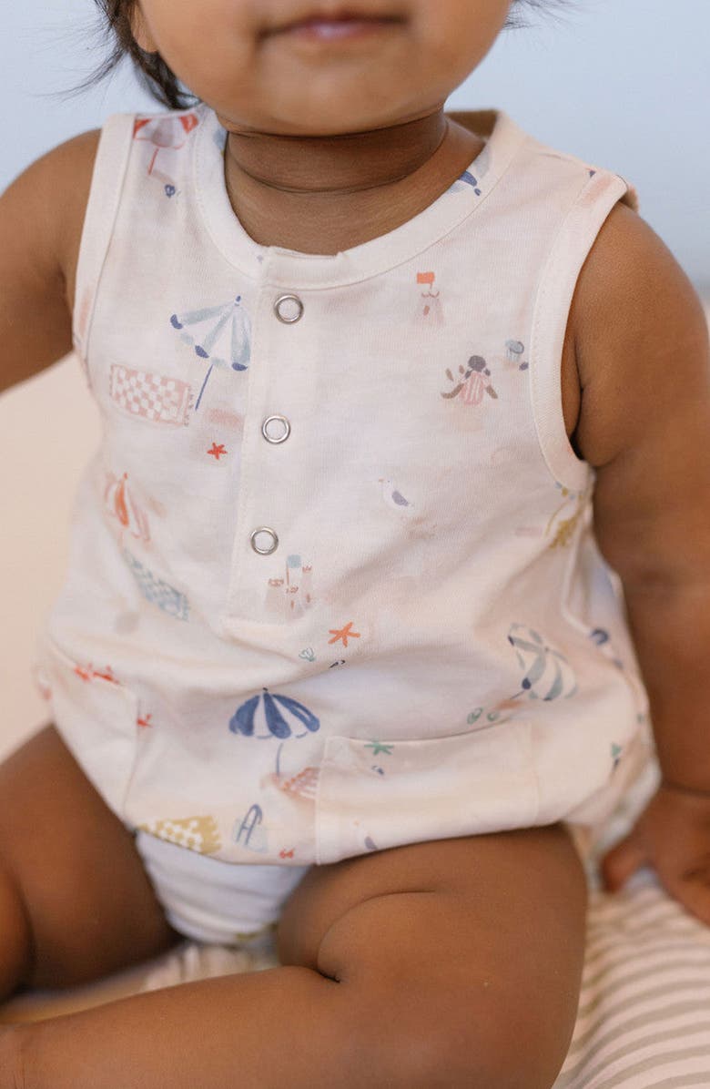 Pehr Sleeveless Organic Cotton Bodysuit, Alternate, color,