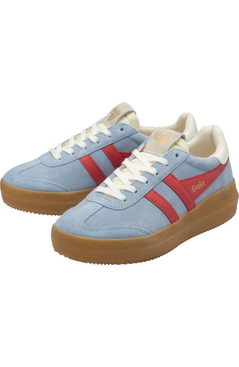 Gola Athena Sneaker, Alternate, color, Air/ Coral/ Off White/ Gum