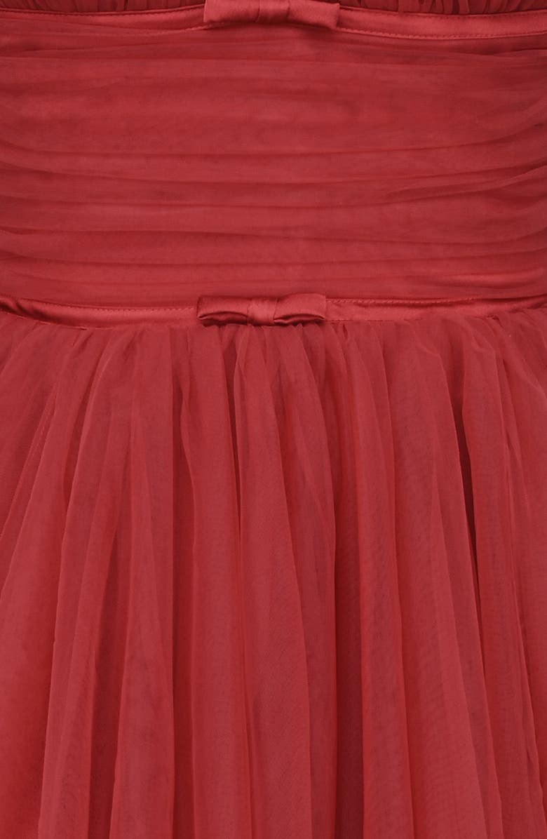 HOUSE OF CB Princess Tulle Cocktail Minidress, Alternate, color, Haute Red