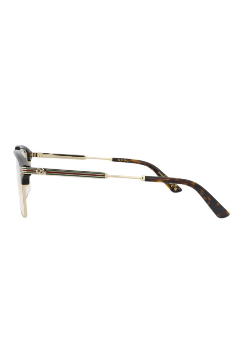 Square Optical Glasses, Alternate, color, GOLD GOLD TRANSPARENT