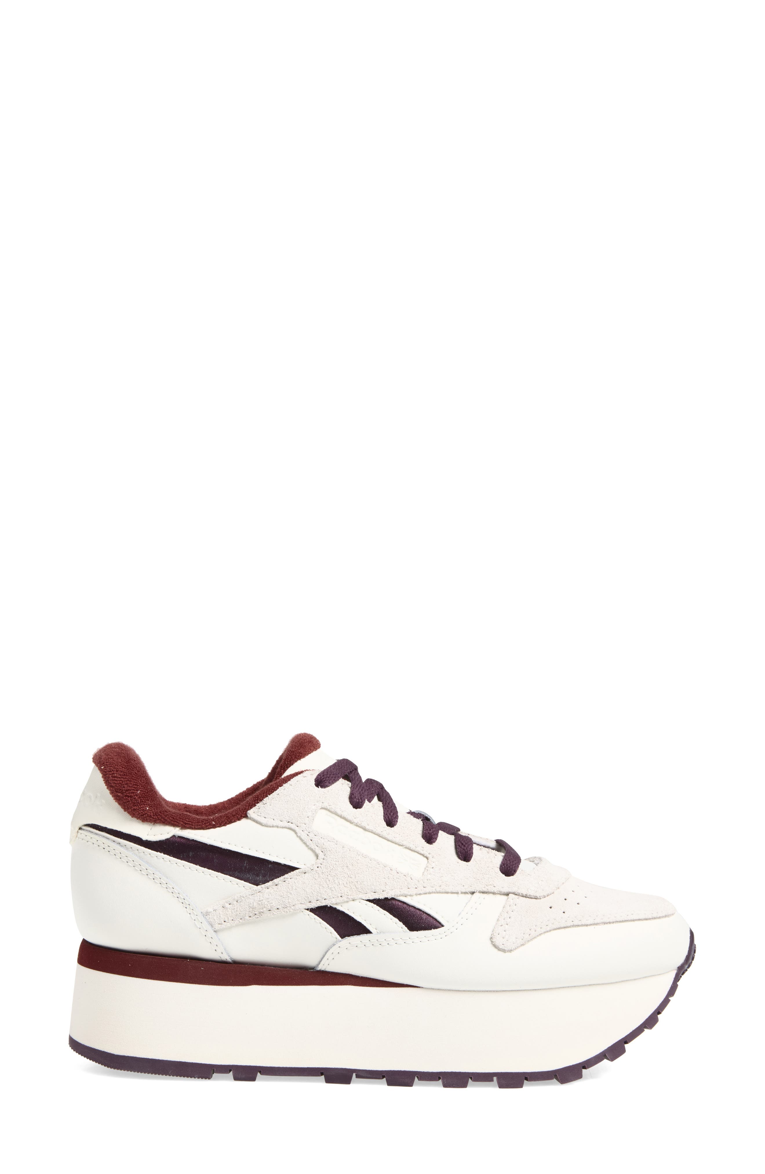 Classic Triple Lift Sneaker, Alternate, color, CHALK/RICH MAROON/MIDNIGHT PLU