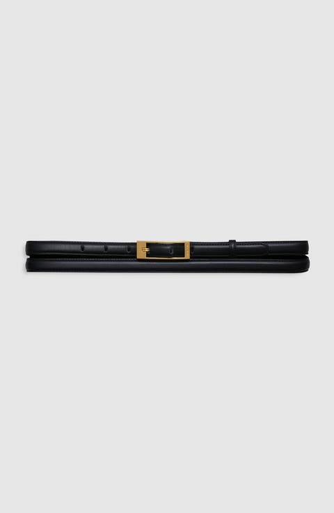 Double Elly Belt Smooth Leather