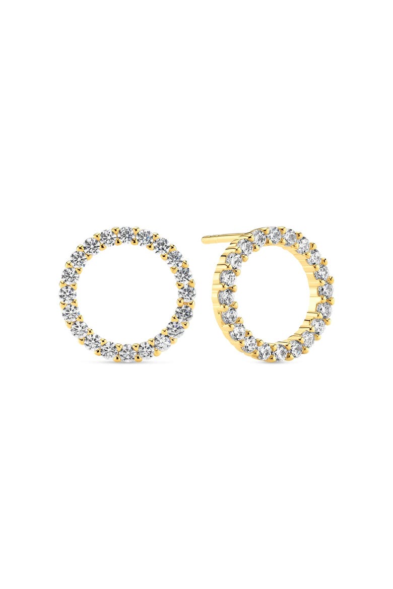 Earrings Biella, Alternate, color, 18k Gold Plated / White