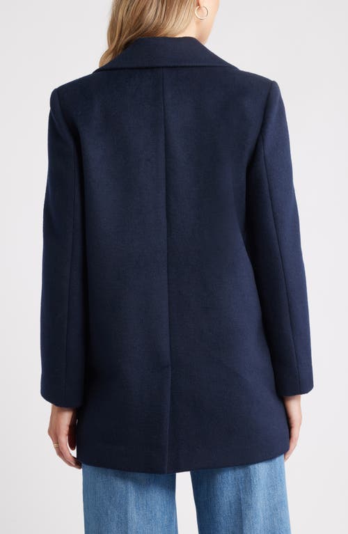 Caslonr Caslon(r) Wool Blend Peacoat In Blue
