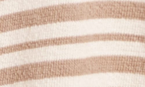 Reiss Chance Stripe Cotton Footie In Neutral