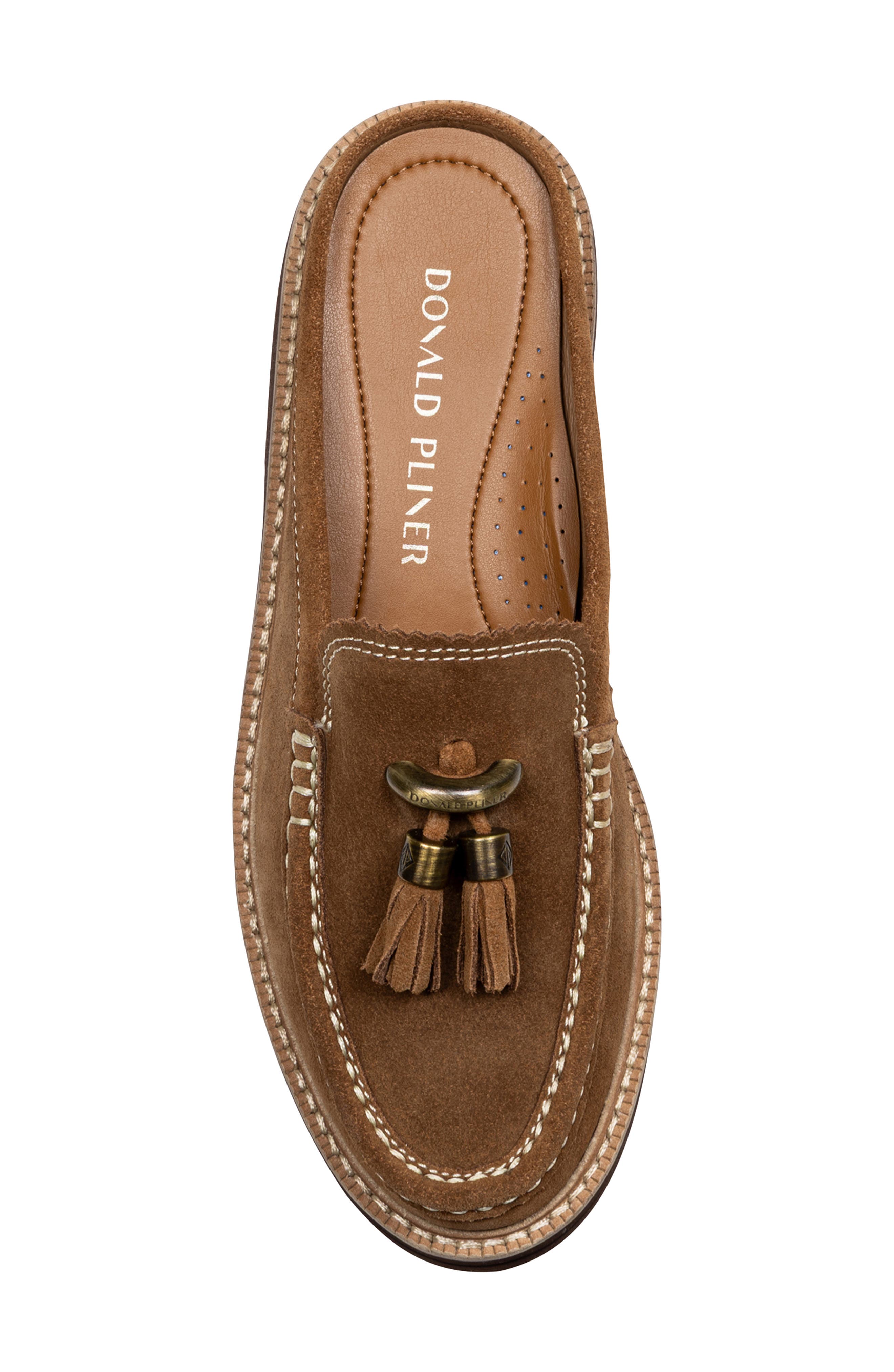 Donald Pliner Mule Tassel Loafer, Alternate, color, Saddle