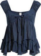 BP. Cap Sleeve Cotton Babydoll Top