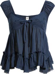 BP. Cap Sleeve Cotton Babydoll Top