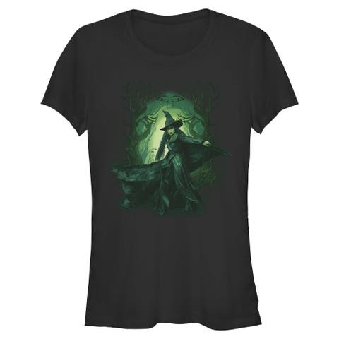 Junior's Wicked For Good Elphaba Green Forest  Graphic T-Shirt