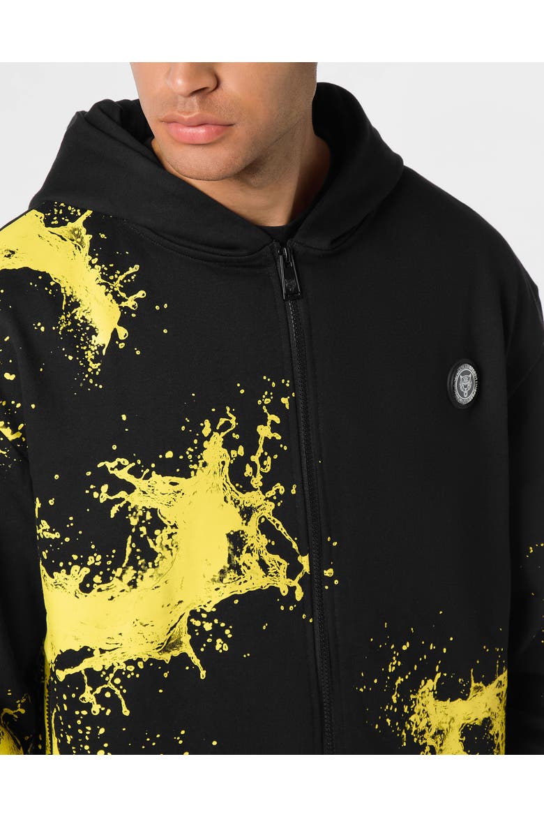 Zip Hoodie Splash Men, Alternate, color, black