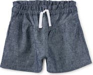 Tea Collection Chambray Flutter Shorts